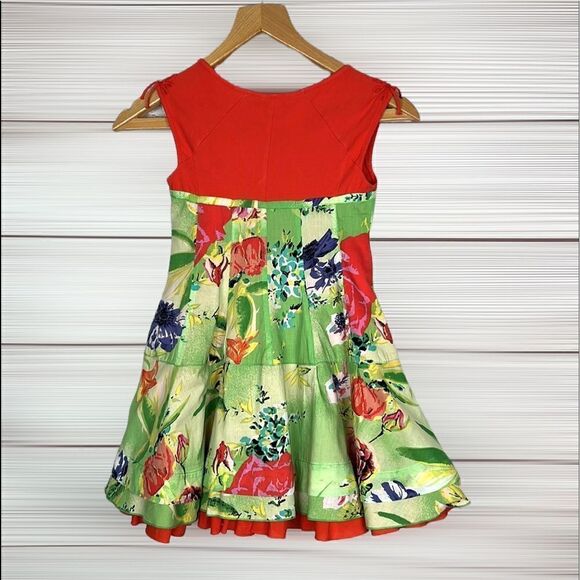 ELIANA ET LENA Paris Girl’s Summer Floral Dress Cotton size 6A - Picture 7 of 12